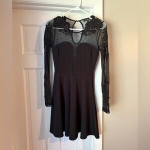 Elegant Black Lace Dress